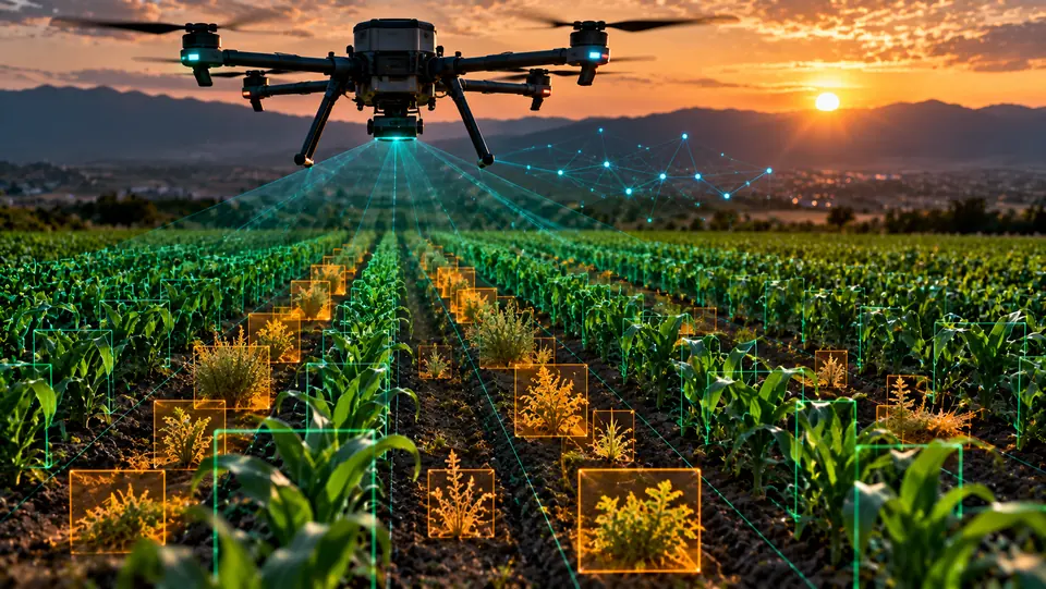 Tarlada yabancı otları derin öğrenme ile tespit eden drone